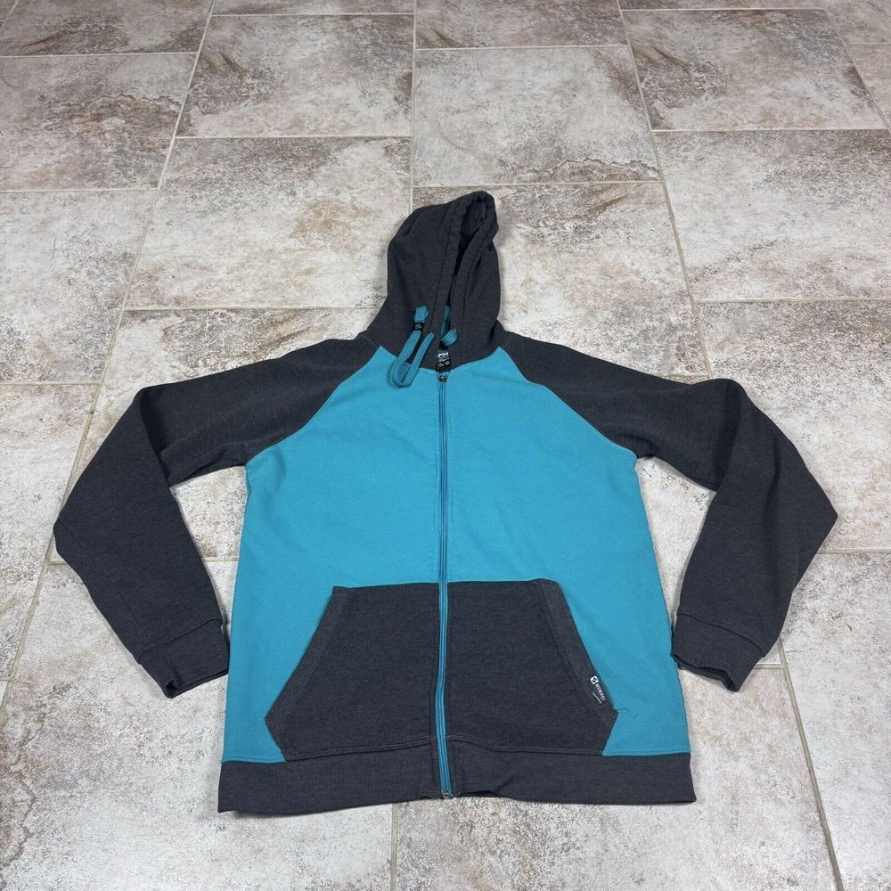 Vintage South Pole Sweater Mens XL Blue Black Color Block Hoodie Y2K Streetwear